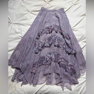 Rebecca Taylor Patterned Midi Skirt